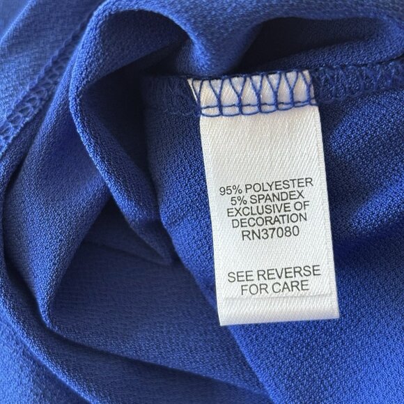 C. Est. 1946 Blouse Blue Short Sleeve Top Women’s PLUS SIZE 22/24W Mature NWT - Picture 4 of 13